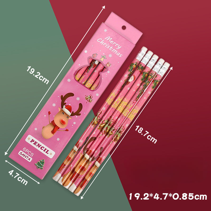 Wholesale Christmas Cartoon Cute Wooden Pencils
