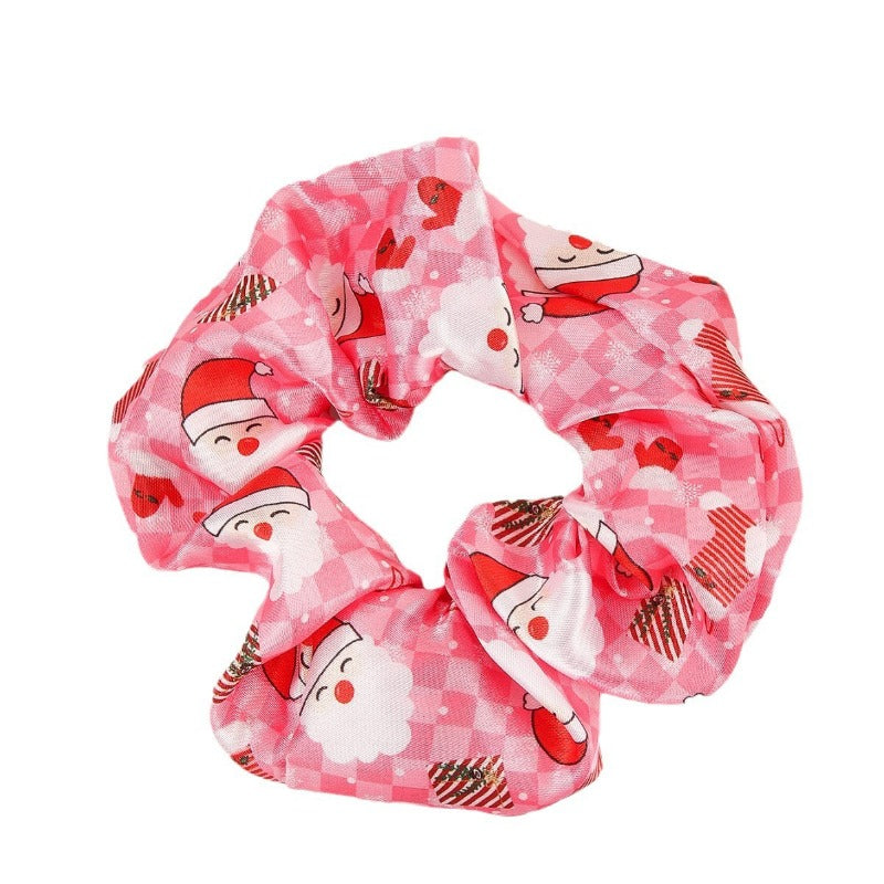 Wholesale Santa Claus Reindeer Christmas Tree Snowflake Snowman Hair Scrunchies