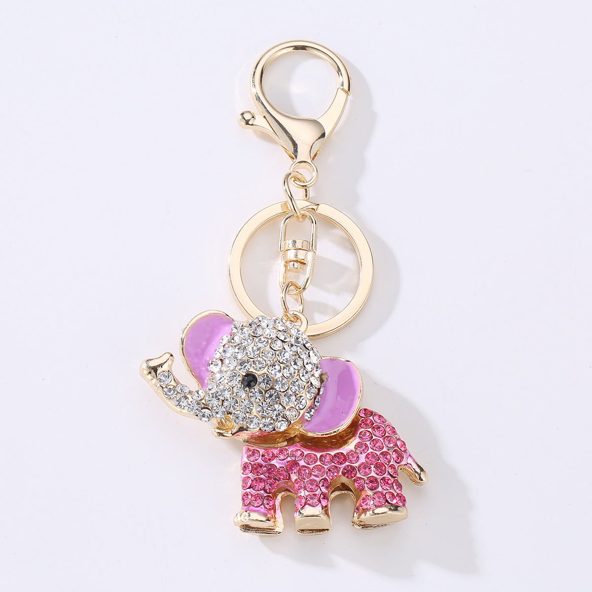 Wholesale Elephant Shape Alloy Keychain