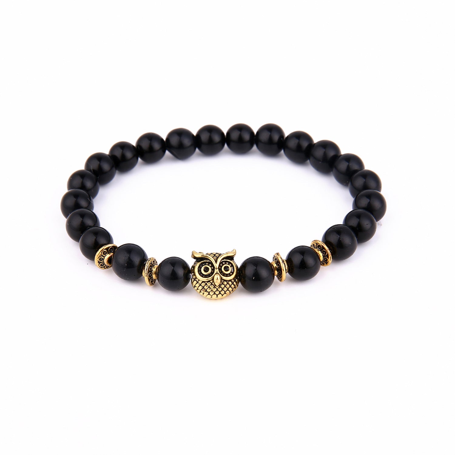 Wholesale Owl Turquoise Stone Beaded Bracelet Trendy Fashion Accessory For Everyday Wear