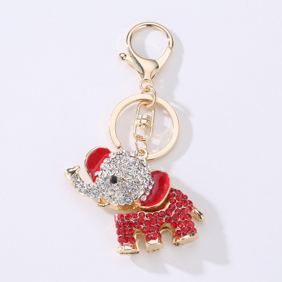 Wholesale Elephant Shape Alloy Keychain
