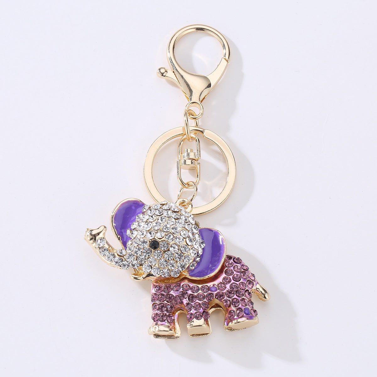 Wholesale Elephant Shape Alloy Keychain