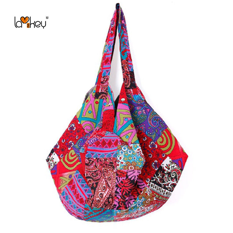 Wholesale Beach leisure single shoulder large capacity canvas bag
