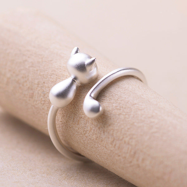 Wholesale Simple cute kitten ring for women