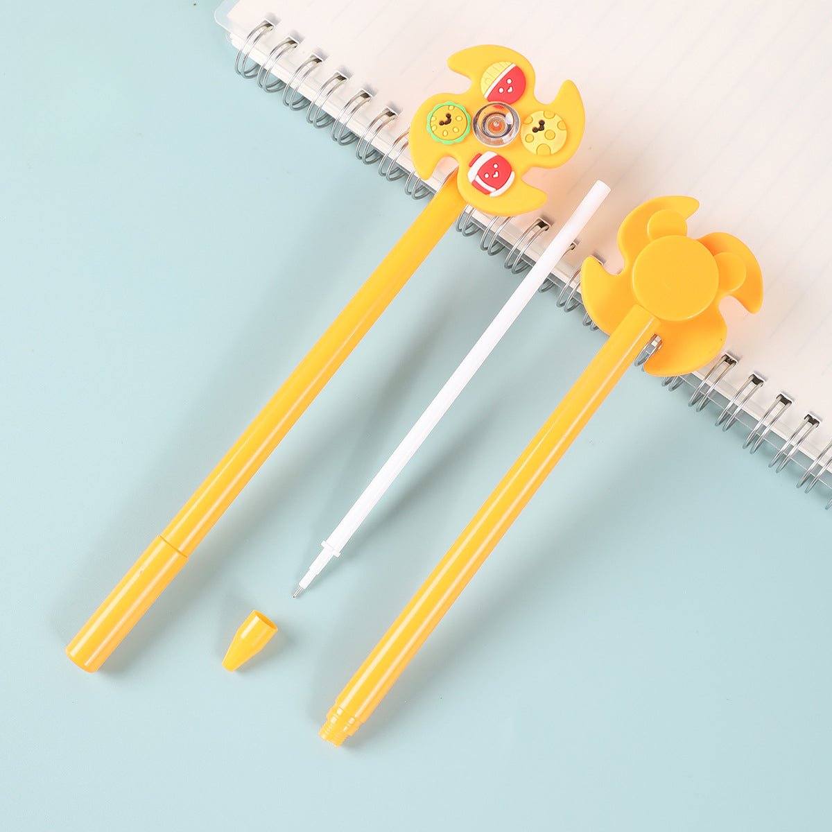 Wholesale Random One Black Plastic Cartoon Gourmet Windmill Gel Pen