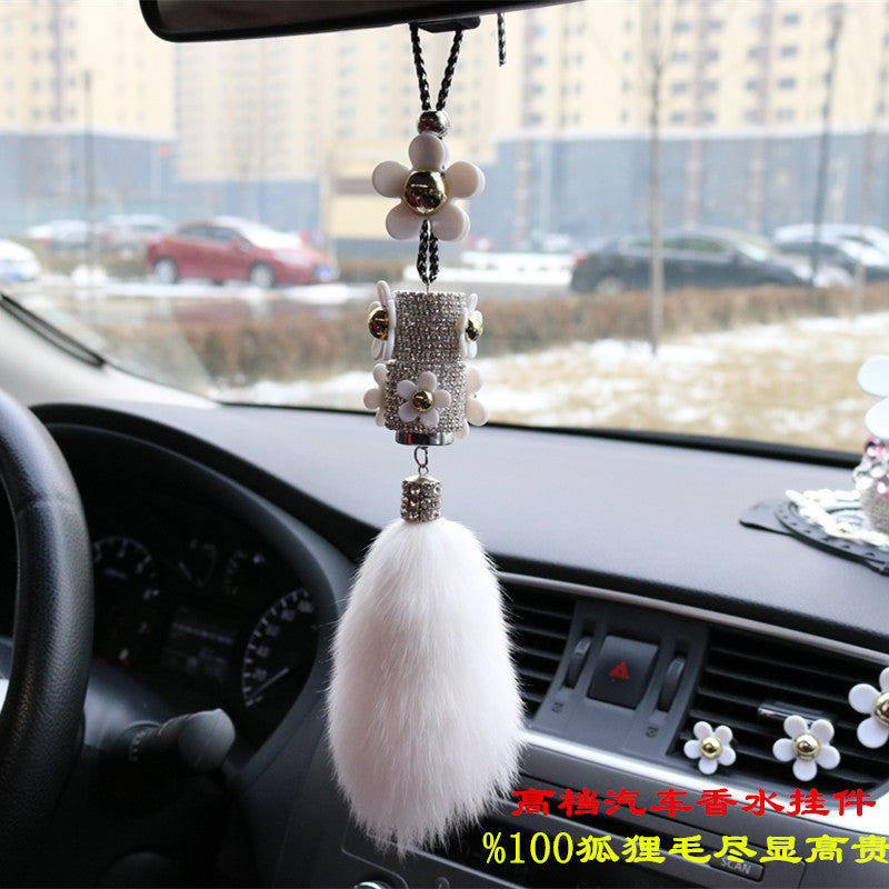 Wholesale Perfume Pendant Diamond Daisy Rear View Mirror
