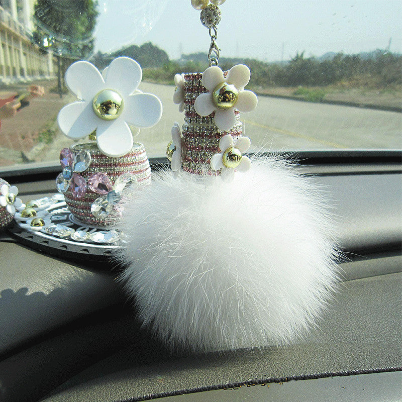 Wholesale Perfume Pendant Diamond Daisy Rear View Mirror