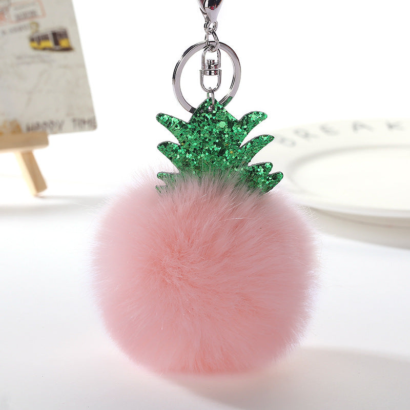 Wholesale Christmas Ball Plush Keychain