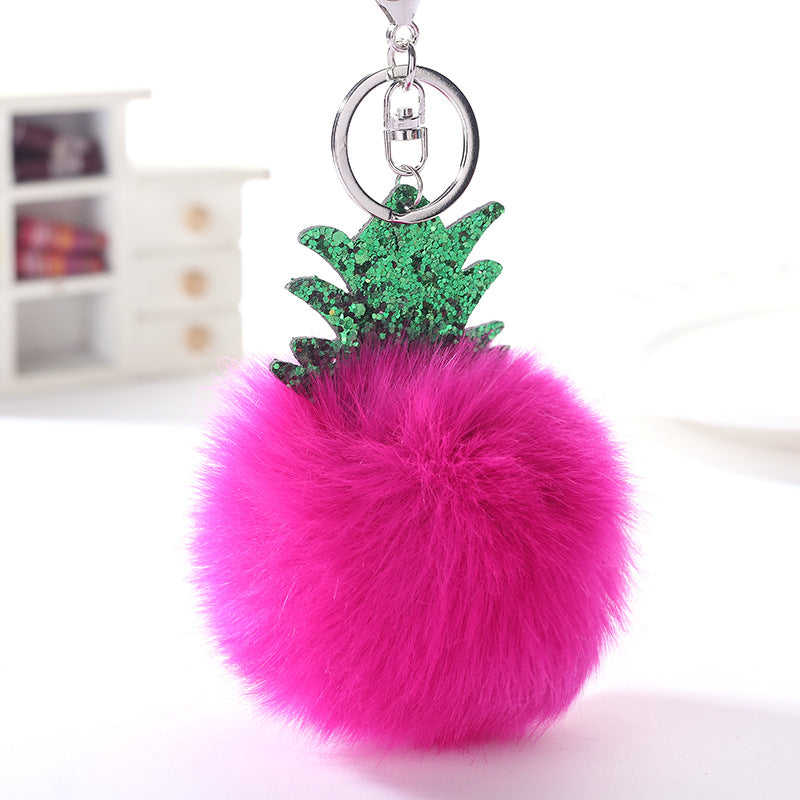 Wholesale Christmas Ball Plush Keychain