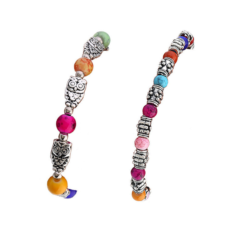 Wholesale Owl Bright Alloy Bracelets