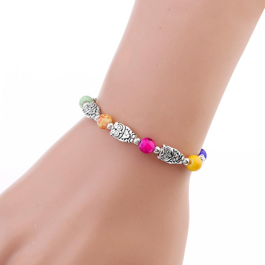Wholesale Owl Bright Alloy Bracelets