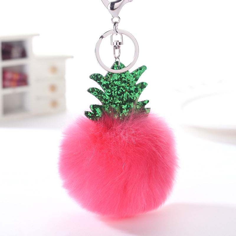 Wholesale Christmas Ball Plush Keychain