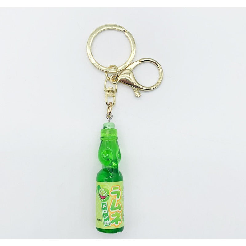 Wholesale Simulation Creative Marbles Soda 3D Resin Keychain