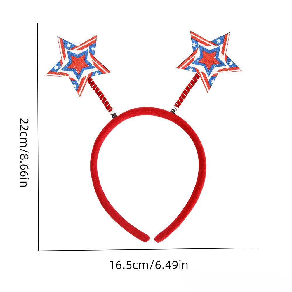 Wholesale Independence Day Flag Plastic Headband