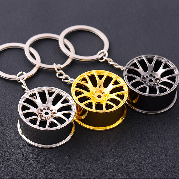 Wholesale Car Modified Wheel Hub Metal Keychain