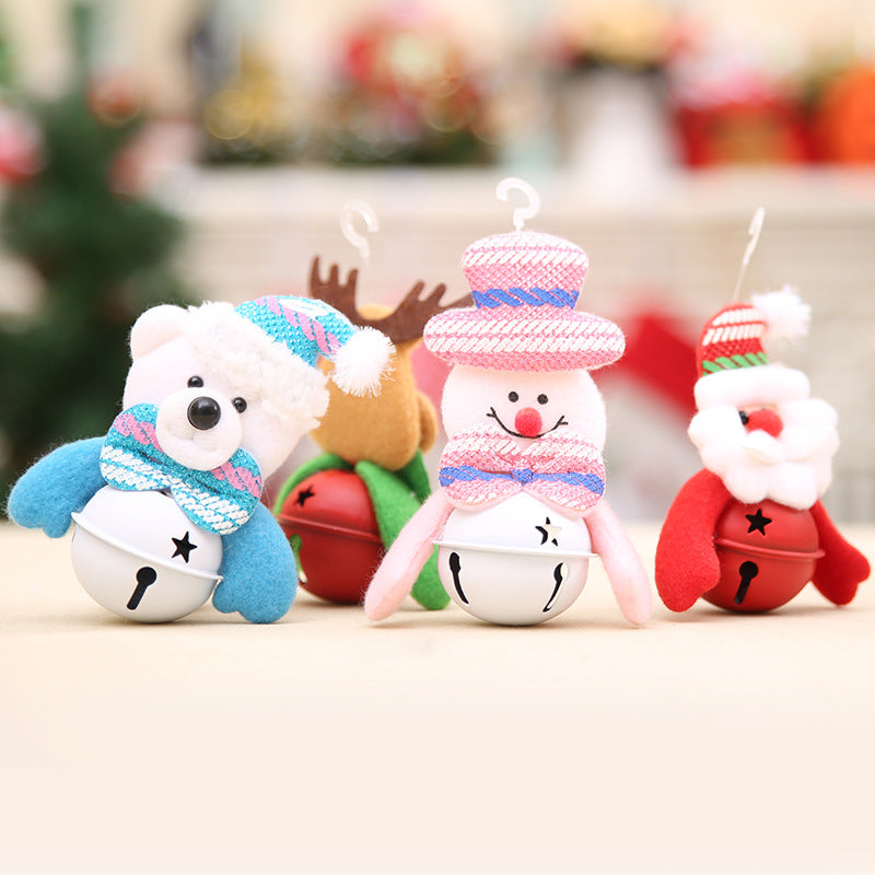 Wholesale Polyester Christmas Tree Doll Bell Pendant