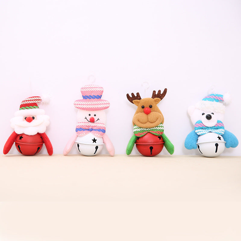 Wholesale Polyester Christmas Tree Doll Bell Pendant