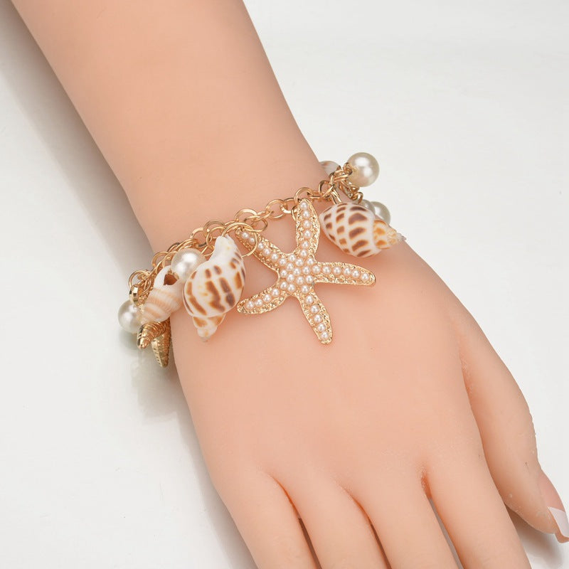 Wholesale Bohemian Starfish Shell Bracelets