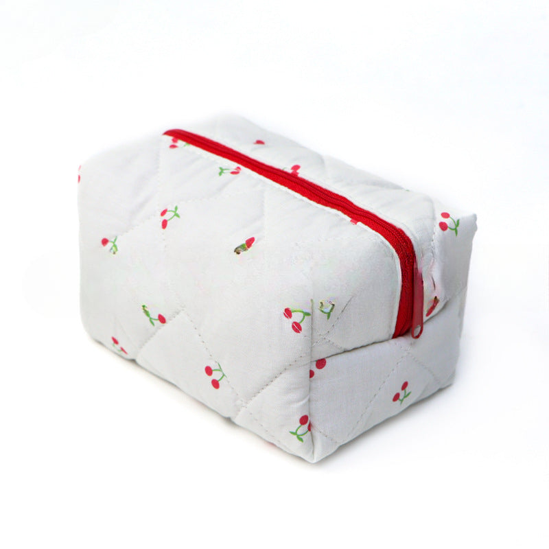 Wholesale Small Fresh Floral Makeup Large Capacity Storage Bag