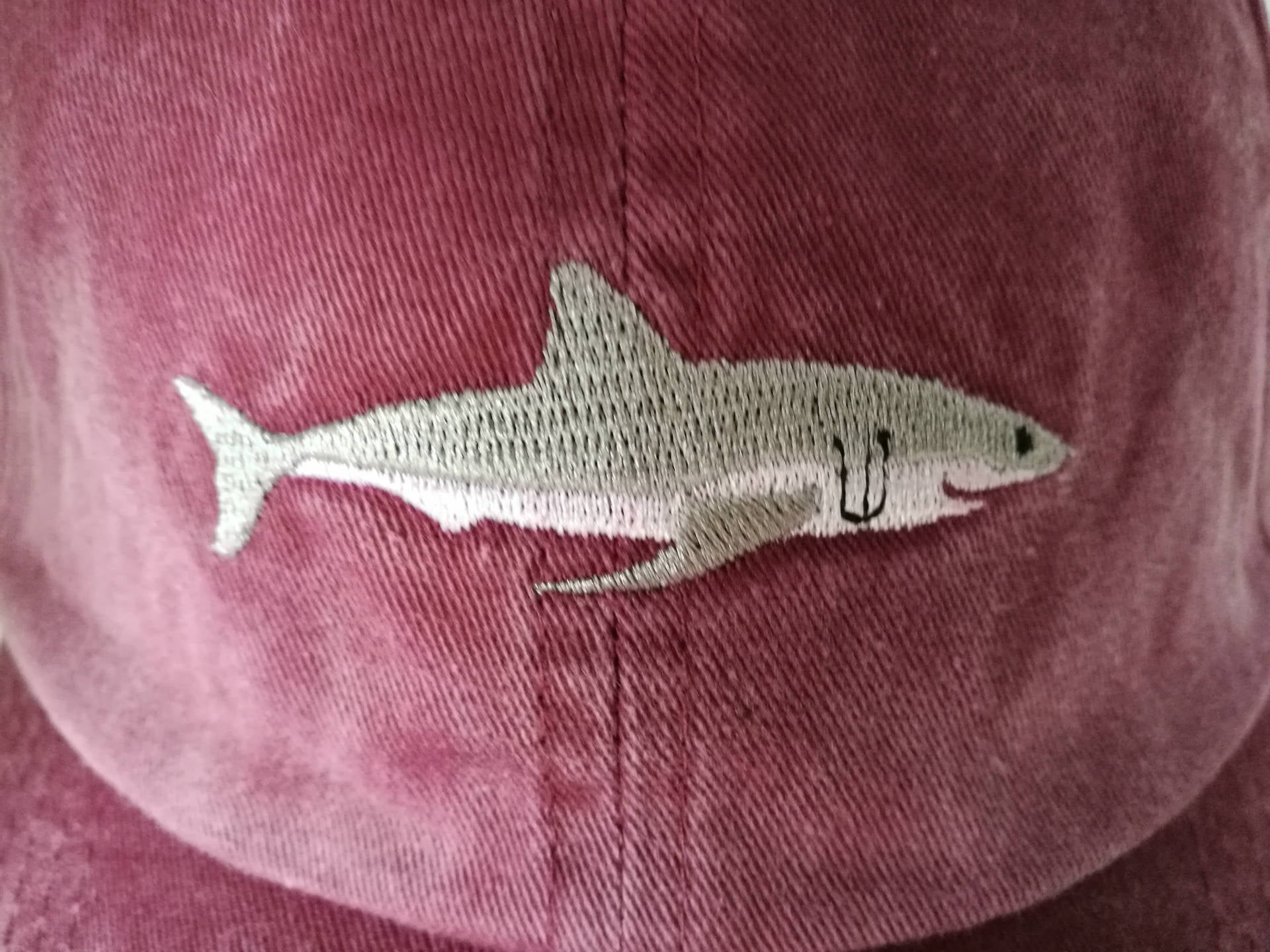 Wholesale Cartoon Washed Embroidered Shark Cotton Baseball Cap