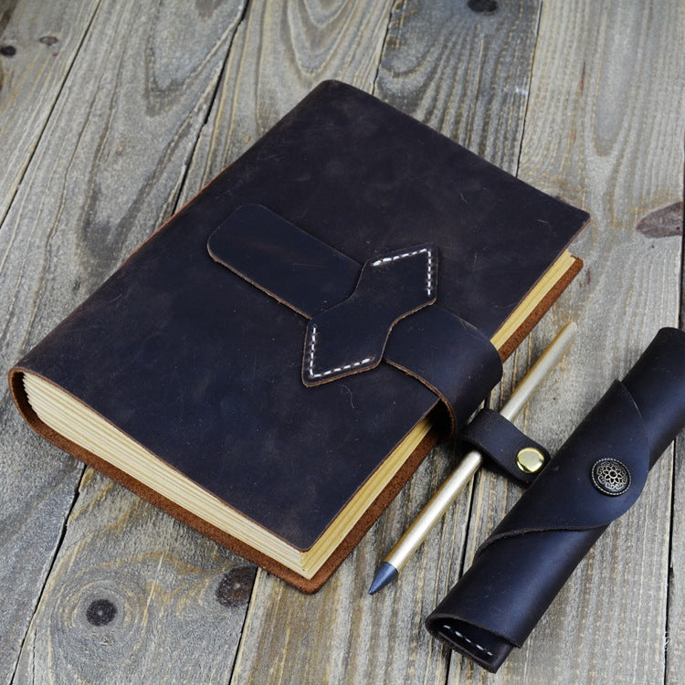 Wholesale Cowhide Handmade Notebook A5 Creative Retro Notepad Leather