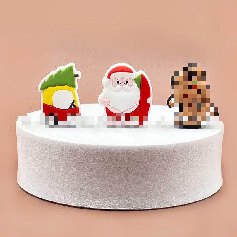 Wholesale 20pcs Christmas Silicone Cartoon Beads