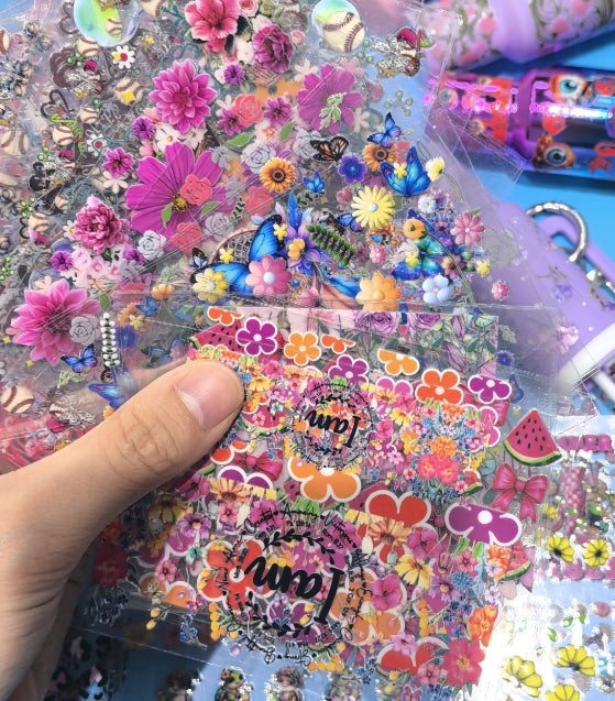 Wholesale Random 50pcs Cartoon Stickers & Many Mini Keychains Can Hold Lipstick Backpack Hanging Can Put Wraps On