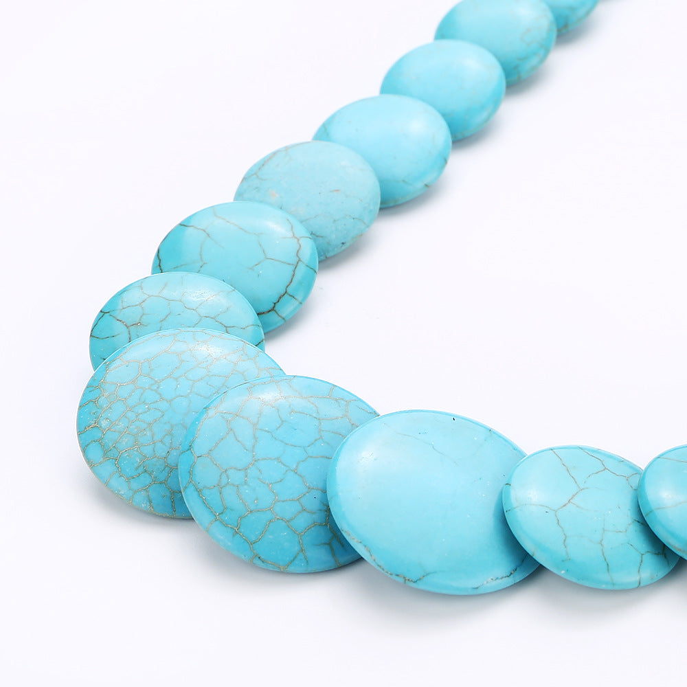 Wholesale Turquoise Cropped Beaded Necklaces