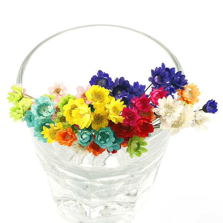 Wholesale small star flower dried flower Mini small Daisy wild chrysanthemum crystal glue drop handmade diy making filling material accessories