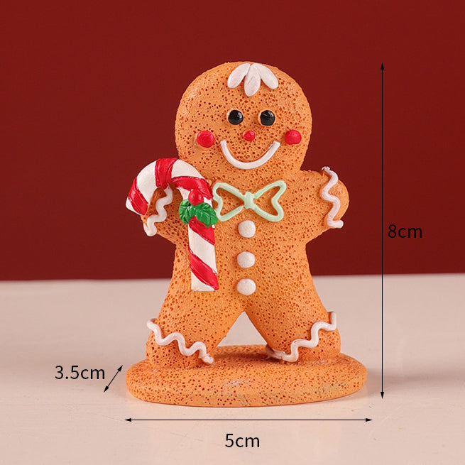 Wholesale Christmas Gingerbread Resin Ornaments