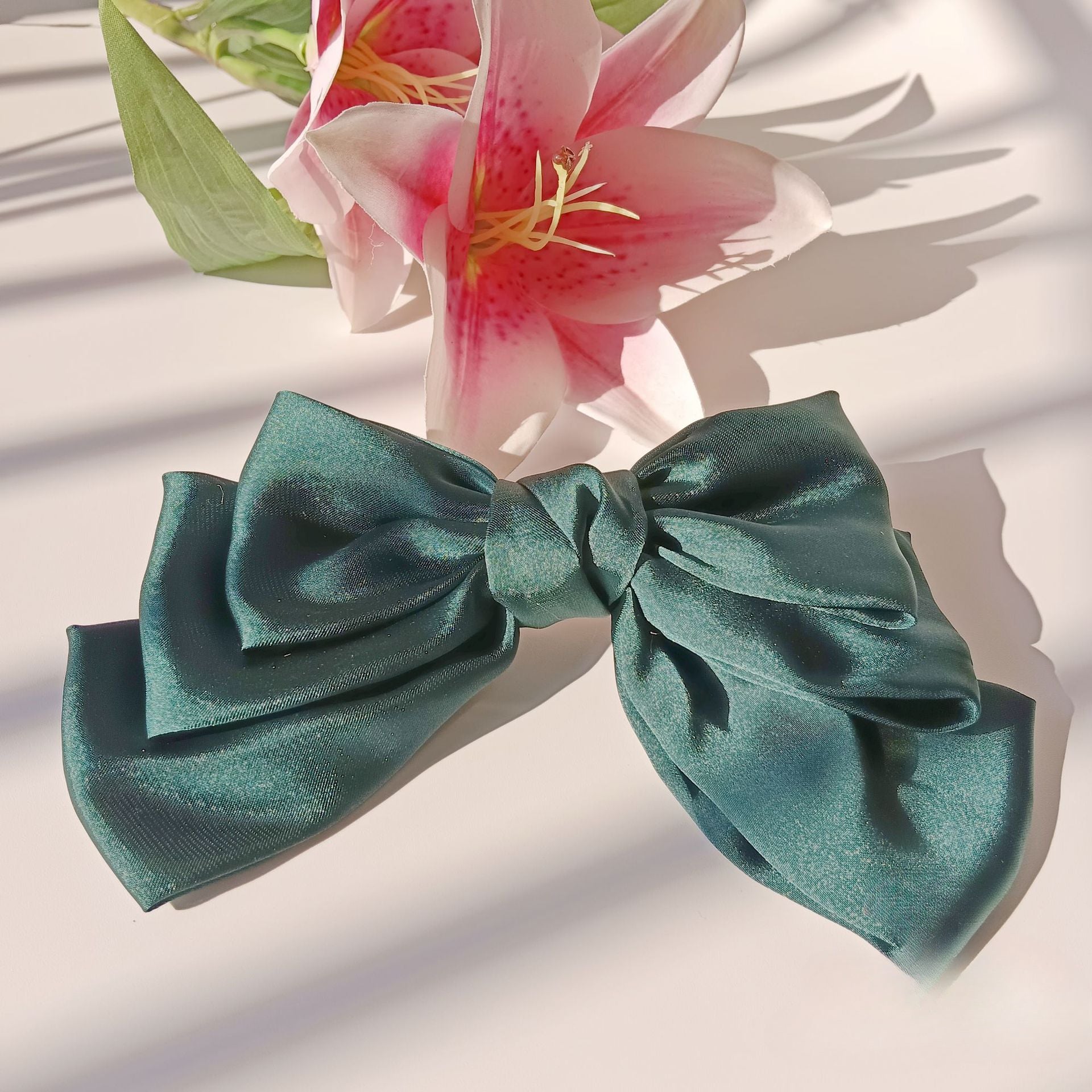 Wholesale Large Bow Three-layer Hair Clips