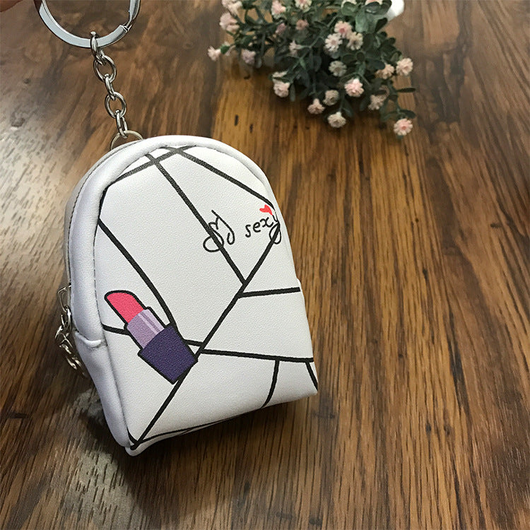 Wholesale Minimalist Zipper PU Zero Wallet Keychain