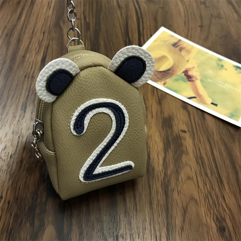 Wholesale Digital Mini PU Zero Wallet Keychain