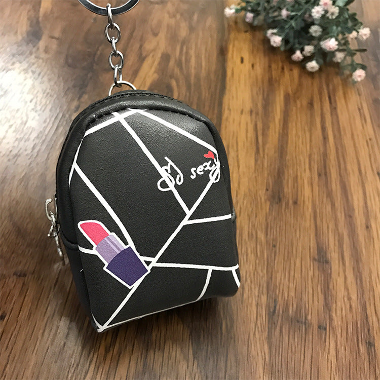 Wholesale Minimalist Zipper PU Zero Wallet Keychain