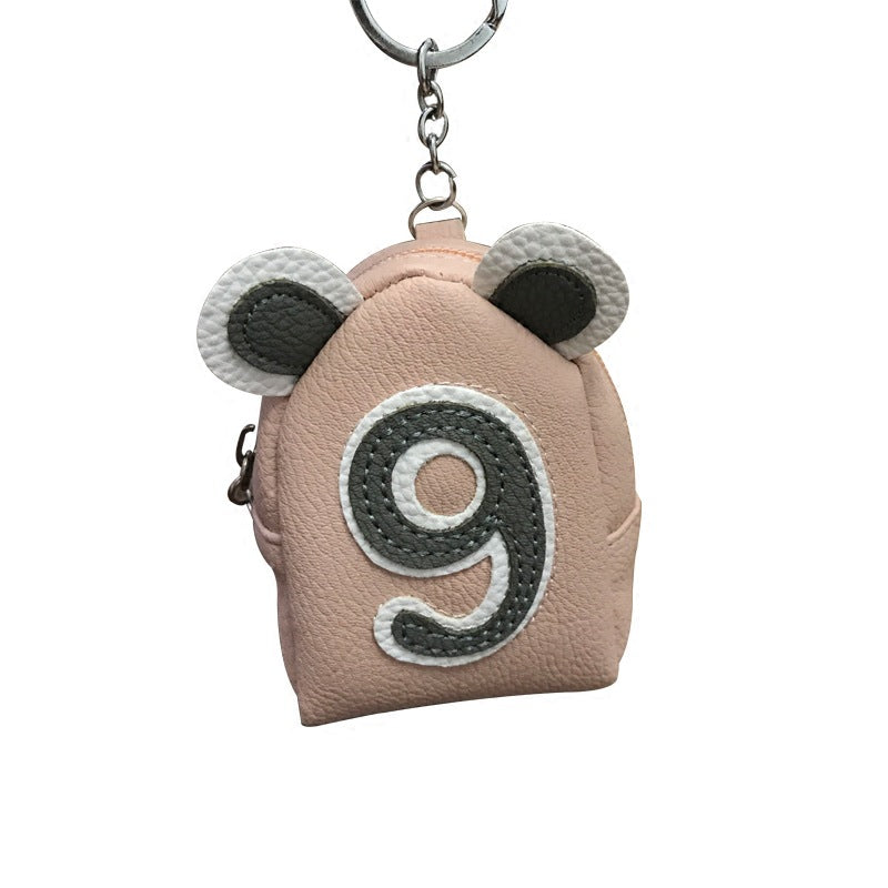 Wholesale Digital Mini PU Zero Wallet Keychain