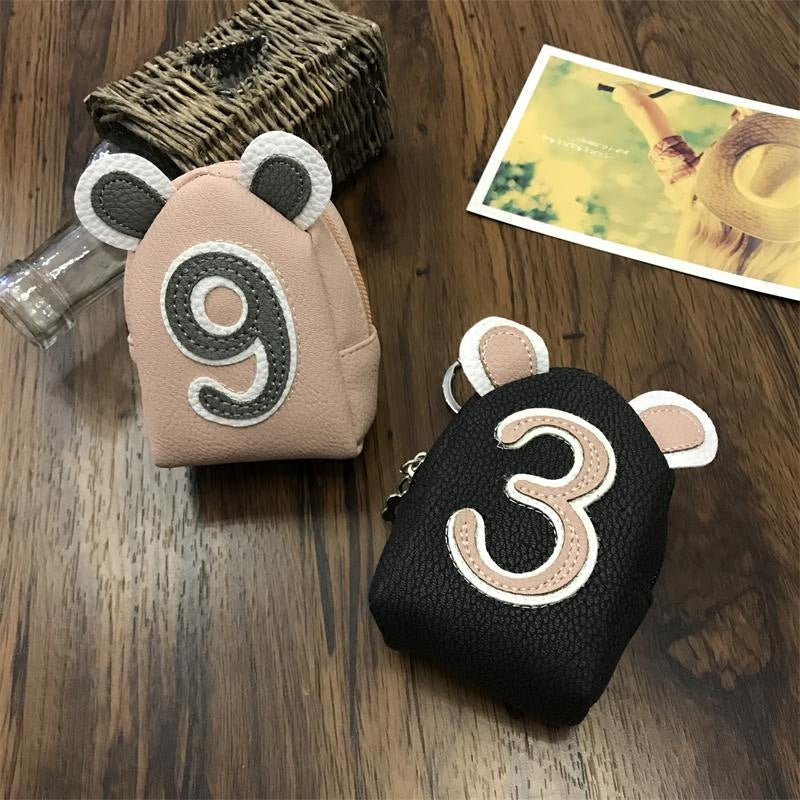 Wholesale Digital Mini PU Zero Wallet Keychain