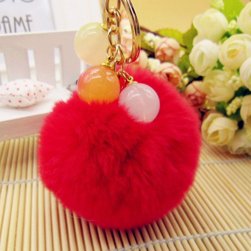 Wholesale Cute Plush Car Key Chain Ring