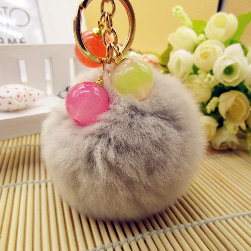 Wholesale Cute Plush Car Key Chain Ring