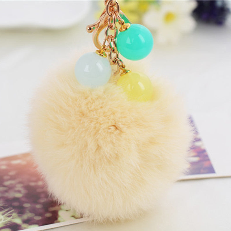 Wholesale Cute Plush Car Key Chain Ring