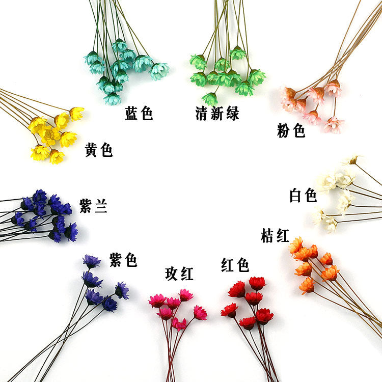 Wholesale small star flower dried flower Mini small Daisy wild chrysanthemum crystal glue drop handmade diy making filling material accessories