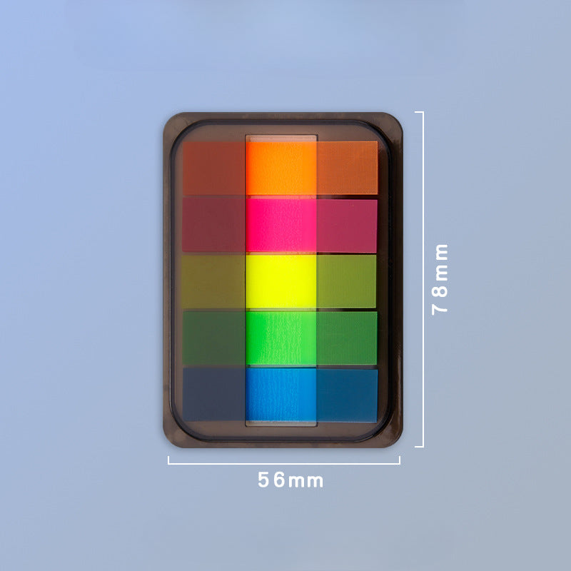 Wholesale PET Fluorescent Plastic Bookmark Sticky Notes