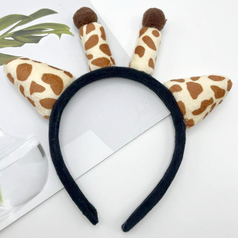 Wholesale Cartoon Giraffe Cute Plush Hairband