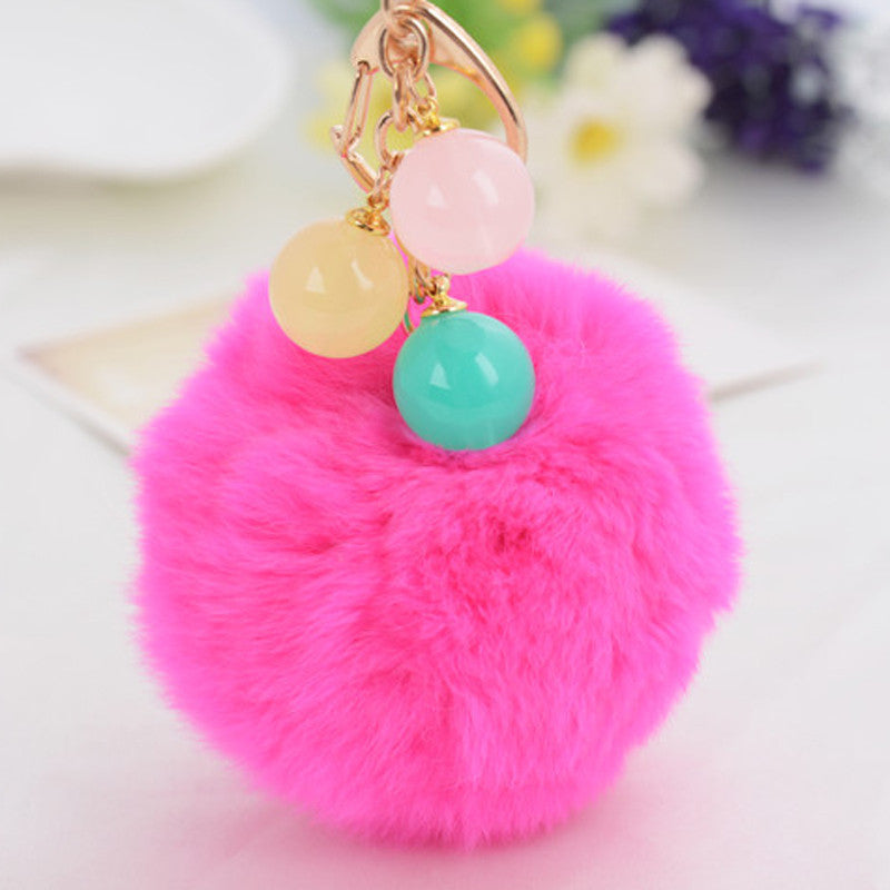 Wholesale Cute Plush Car Key Chain Ring