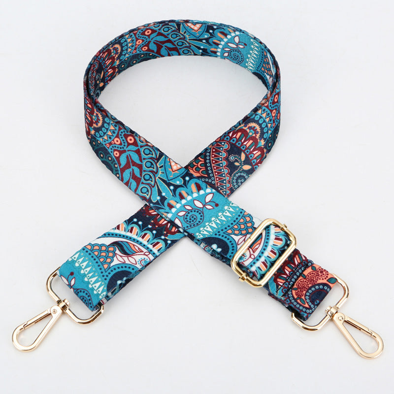 Wholesale Ethnic Style Colored Polyester Shoulder Bags with Wide Shoulder Straps