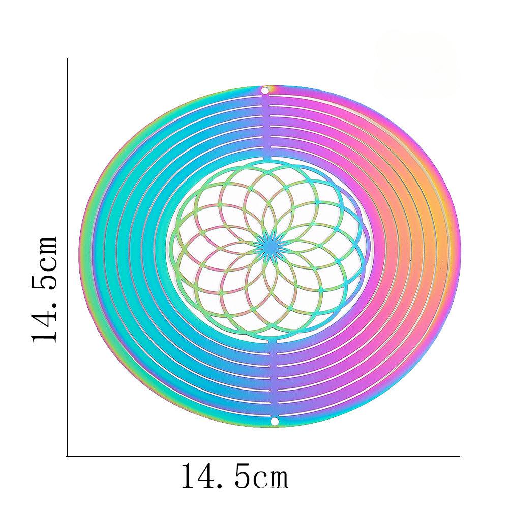 Wholesale 3D Rotating Stainless Steel Wind Chimes