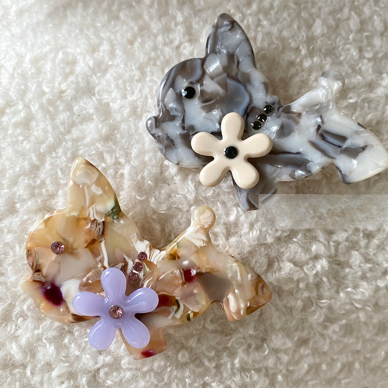 Wholesale Cute Dog Acetate  Hair Clips