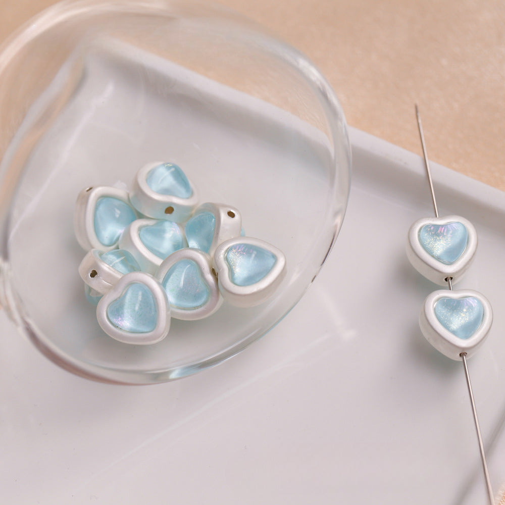 Wholesale Alloy Zircon Heart Star Scattered Beads