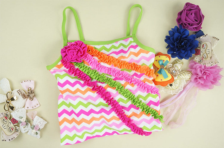 Wholesale Children's Swimsuit One-Piece Sunscreen Quick-drying Sling Triangle Swimwear