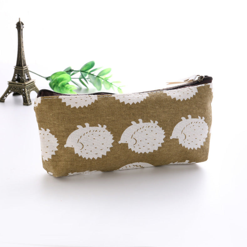 Wholesale Floral Canvas Student Pencil Bags