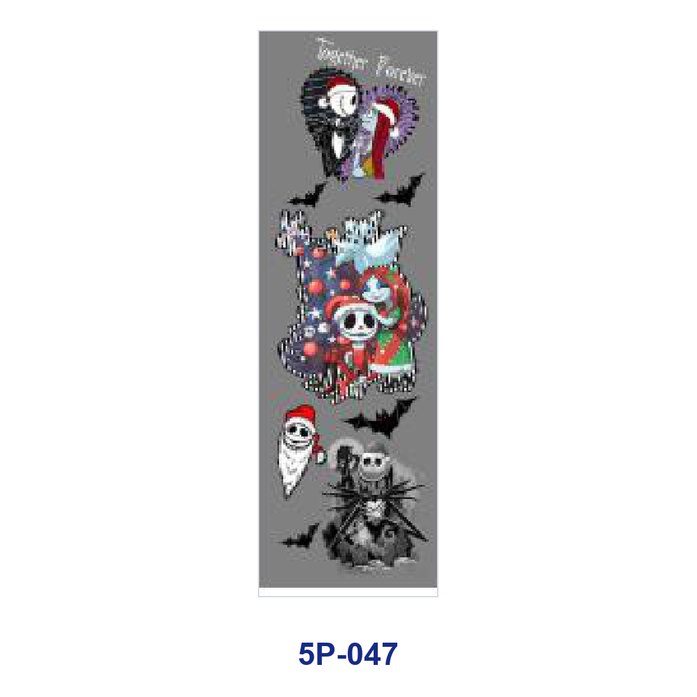 Wholesale 2/ 8/ 16pcs Winter Christmas Spooky Skeleton Snowflake Gift Element Print Pen and Bookmark Stickers UV DTF Wraps OLY Exclusive